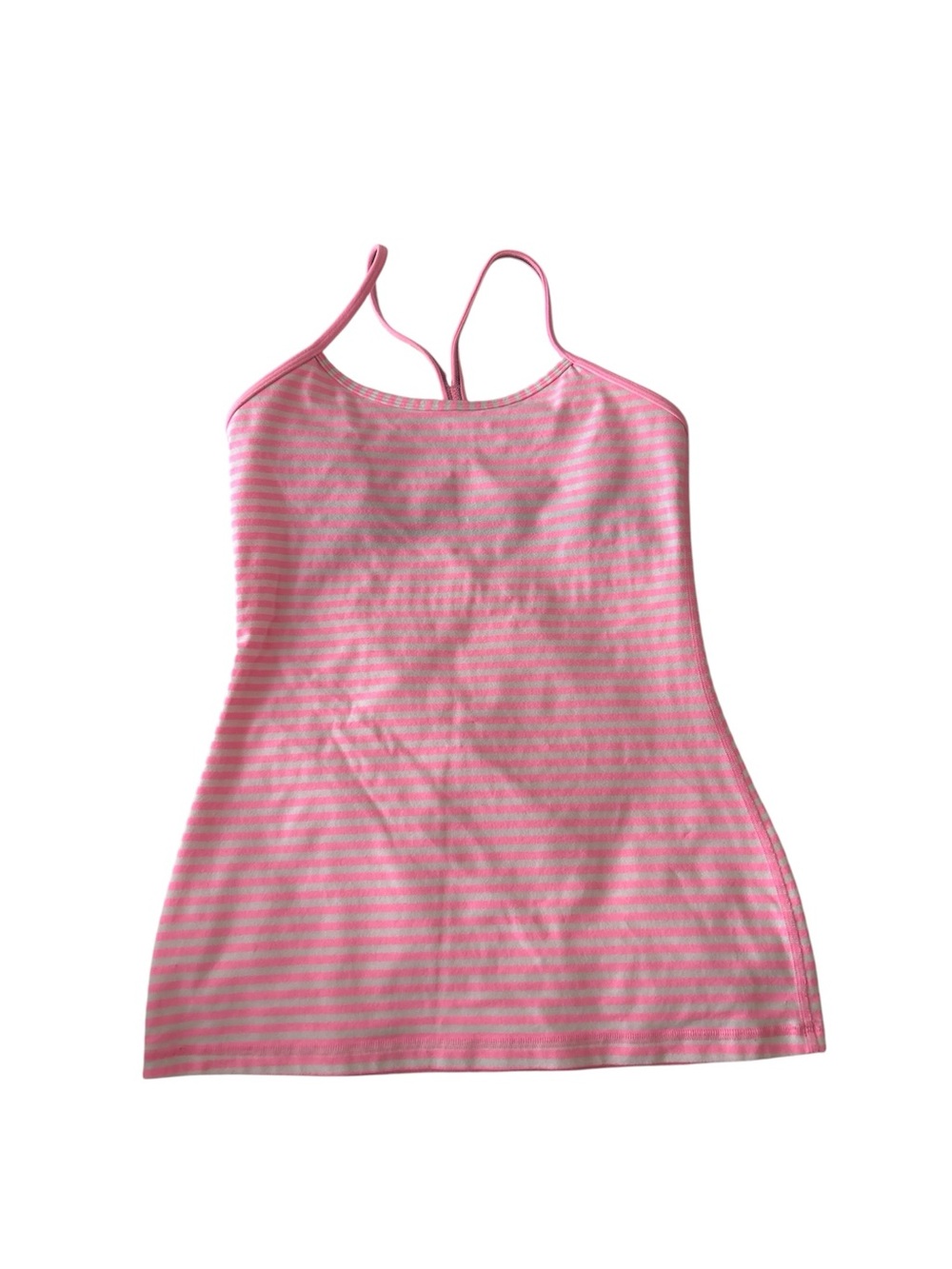 LuluLemon Pink Striped Racerback Yoga Tank - Women